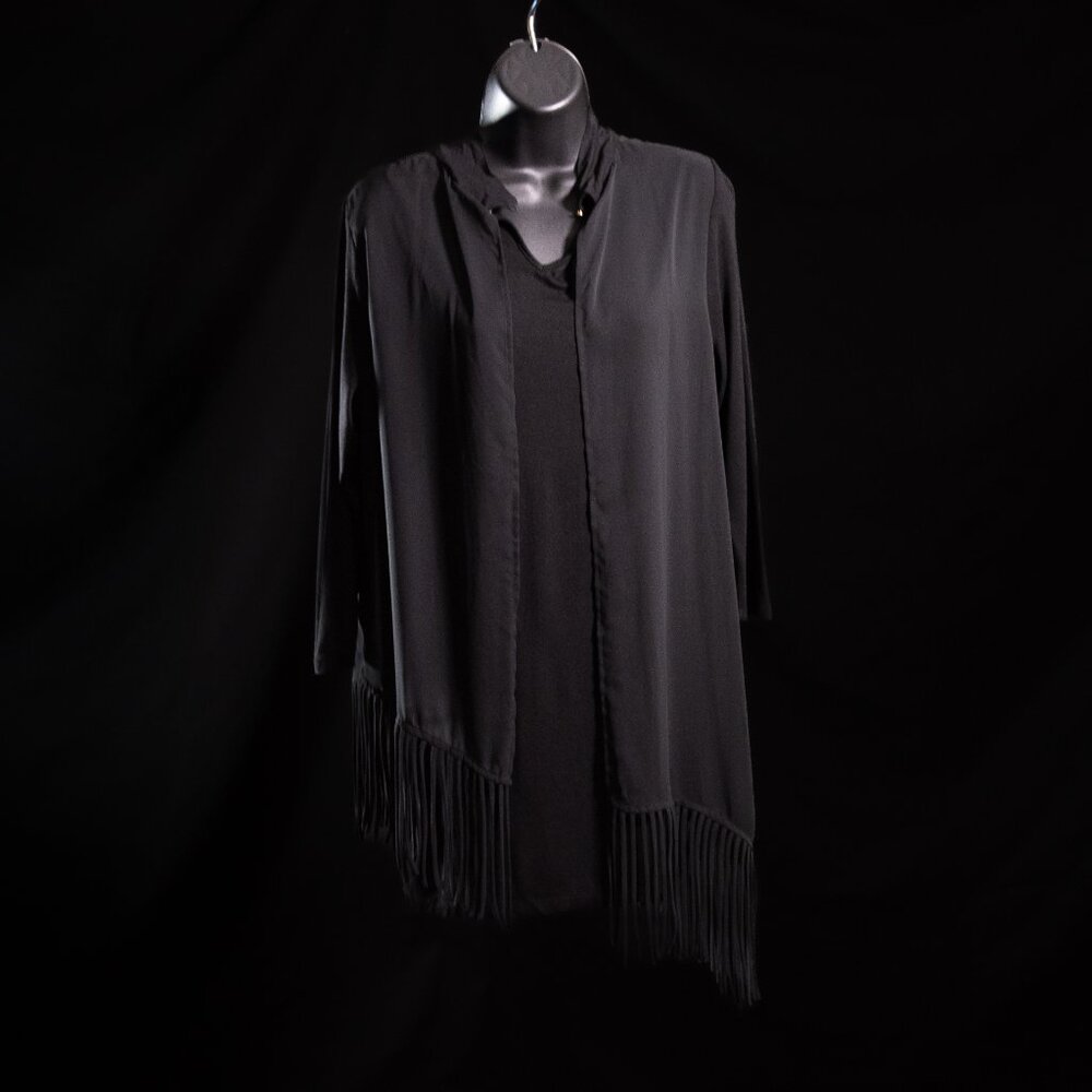 Chicos Blouse Fringe Chico Size 0 Small Size 4